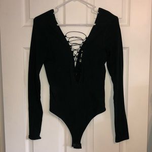 Medium Express Dark Green Bodysuit